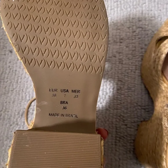 Woven Platform Sandals - Natural Straw - Picture 3 of 6